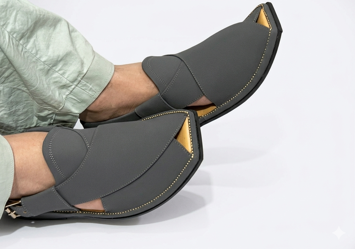 New Zalmi Style Peshwari Chappal - Image 3