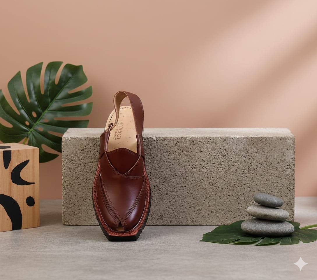 Handmade Norozi Peshawari Chappal - Image 4