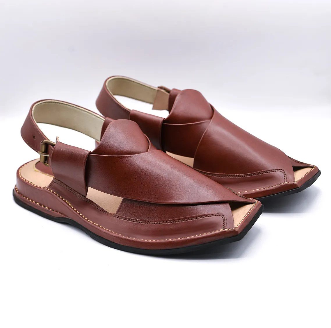 Zalmi Peshawari Chappal (Red)