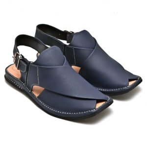 Zardari Peshawari Chappal (Blue)