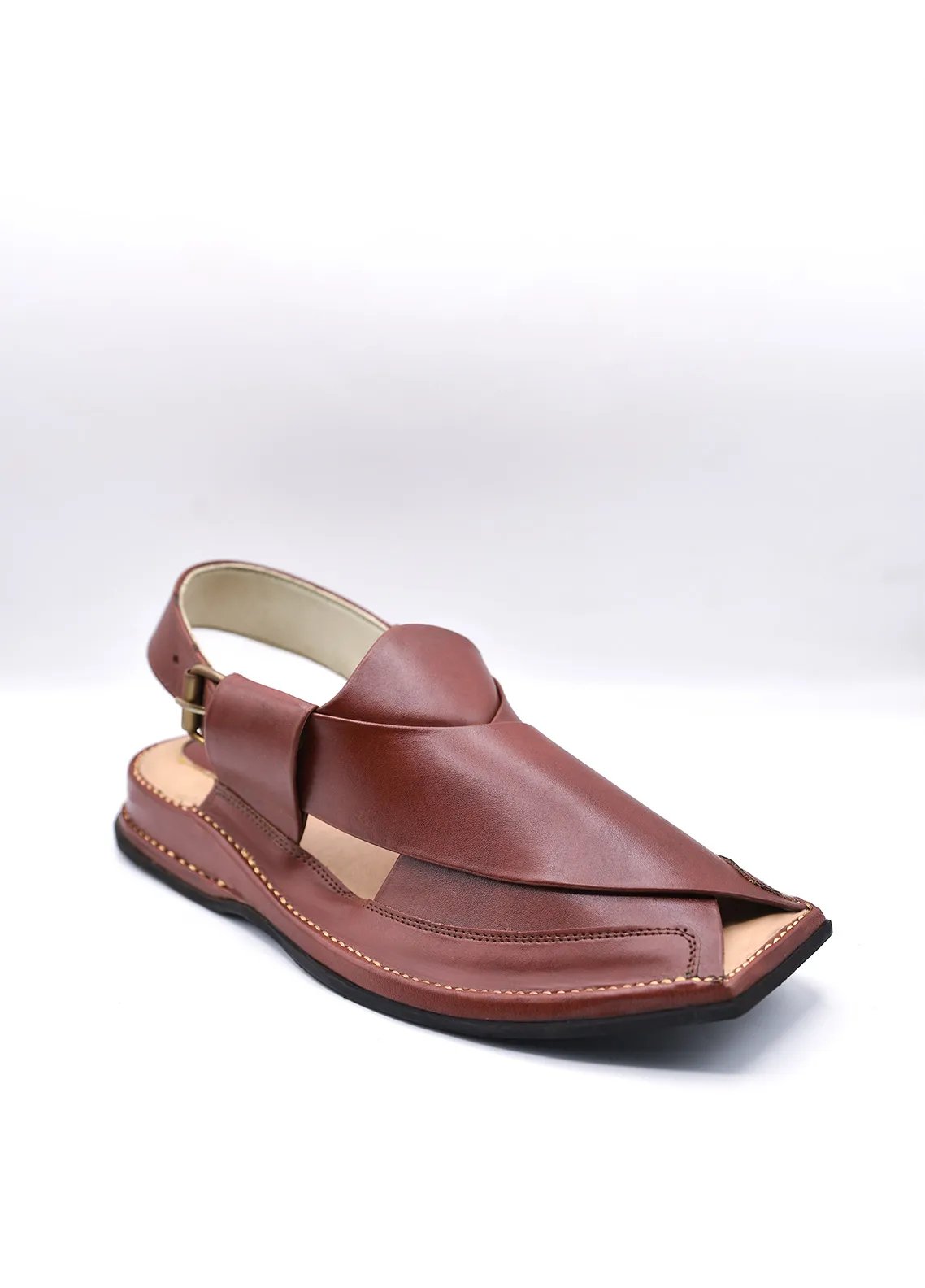 Zalmi Peshawari Chappal (Red) - Image 3