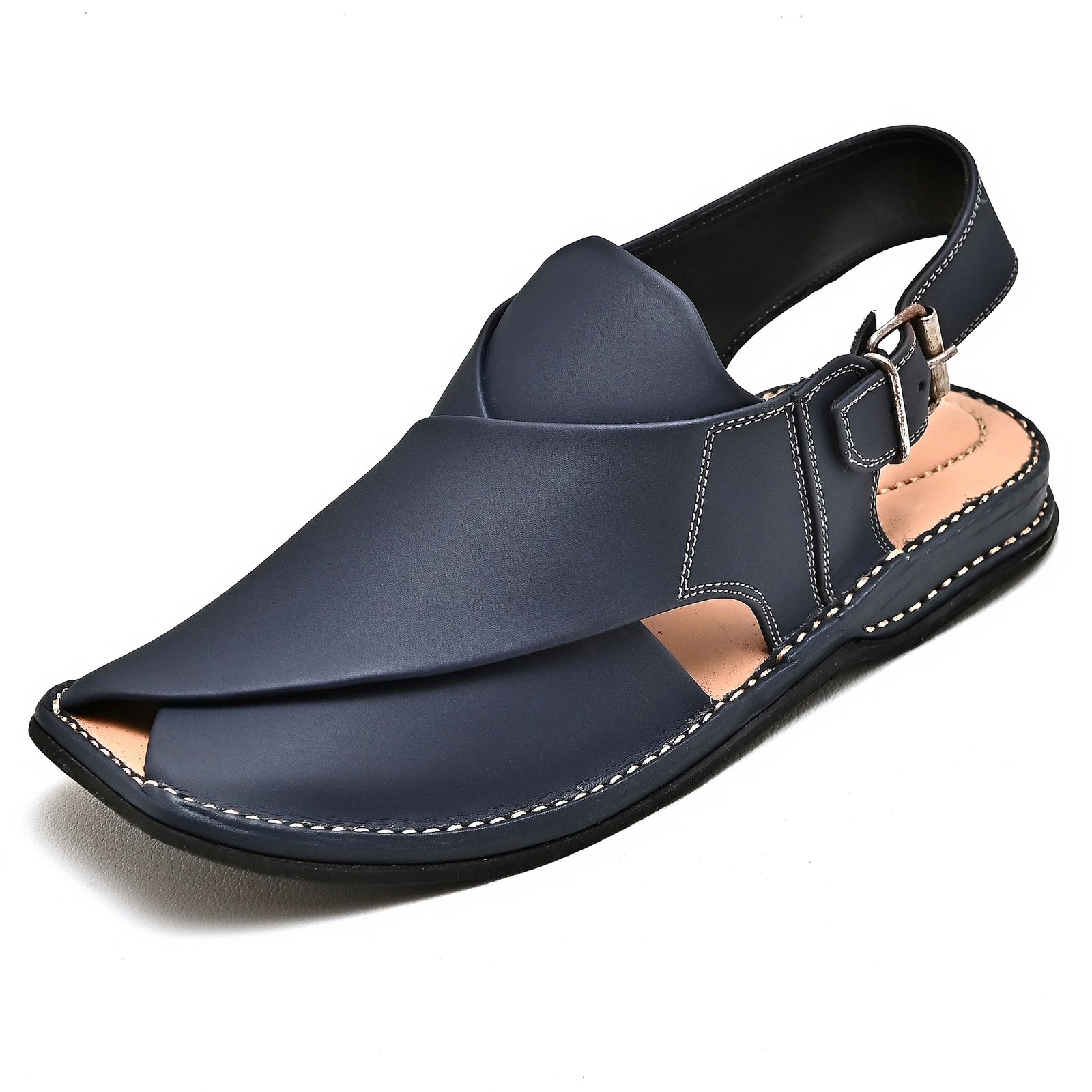 Zardari Peshawari Chappal (Blue) - Image 4