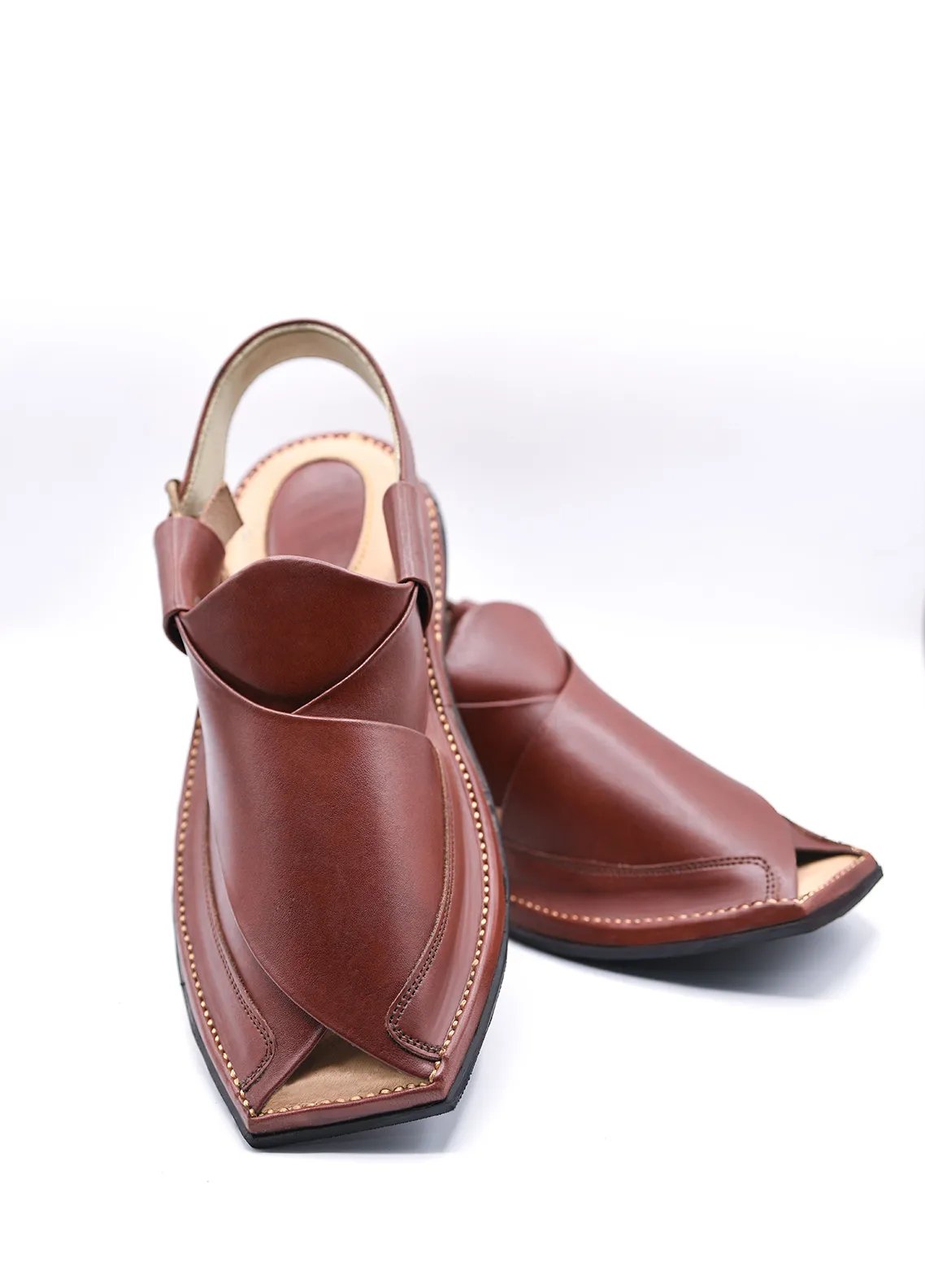 Zalmi Peshawari Chappal (Red) - Image 2