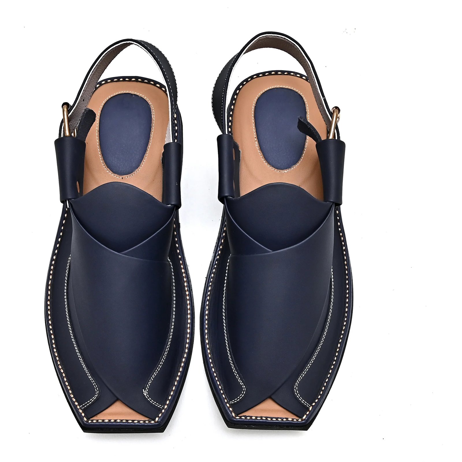 Zalmi Peshawari Chappal (Blue) - Image 2