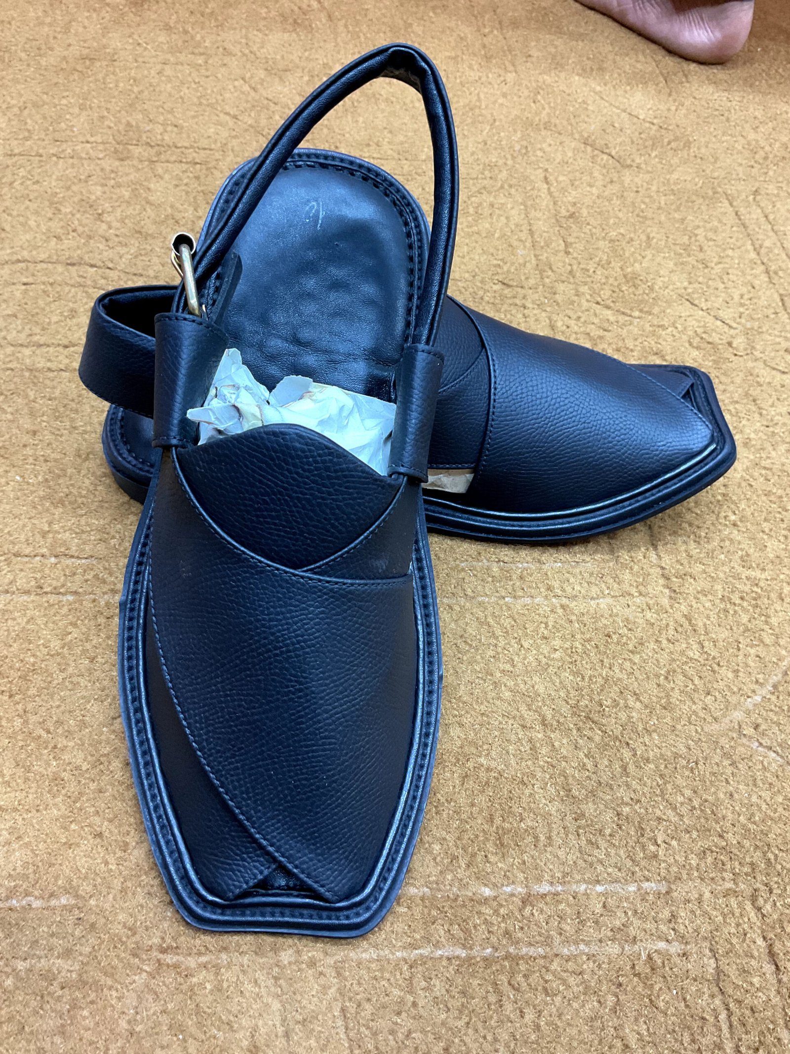 Dotted Design Handmade Chappal (Back) - Image 3