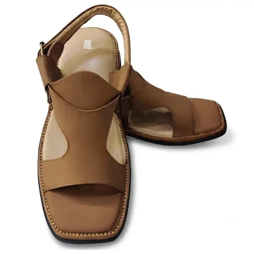 Panjedar Style Chappal (Camel) - Image 2