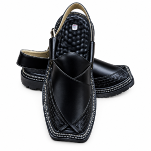 Kaptaan Design Chappal (Black)
