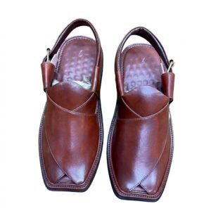 Dotted Design Handmade Chappal (Red)