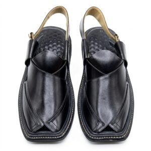 Double Shed T Gear Chappal (Black)