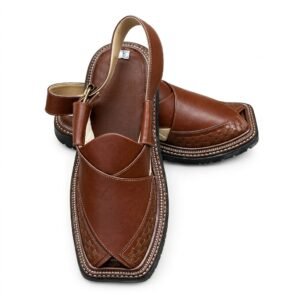 Kaptaan Design Chappal (Red)