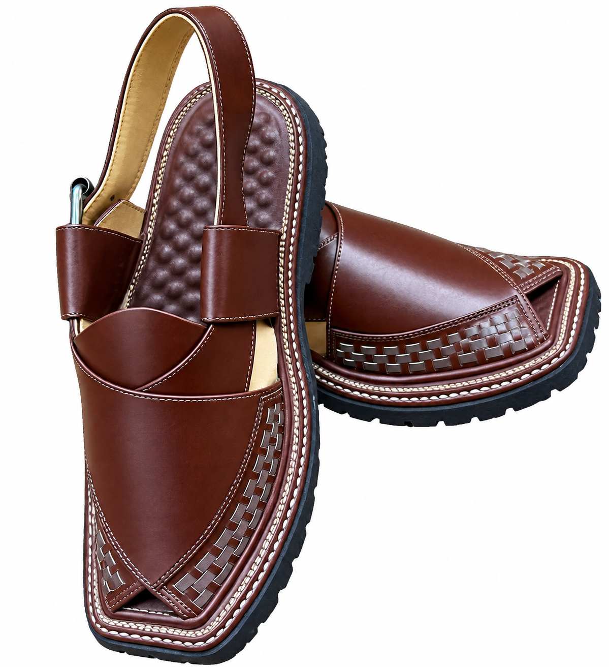 Kaptaan Design Chappal (mehron) - Image 3