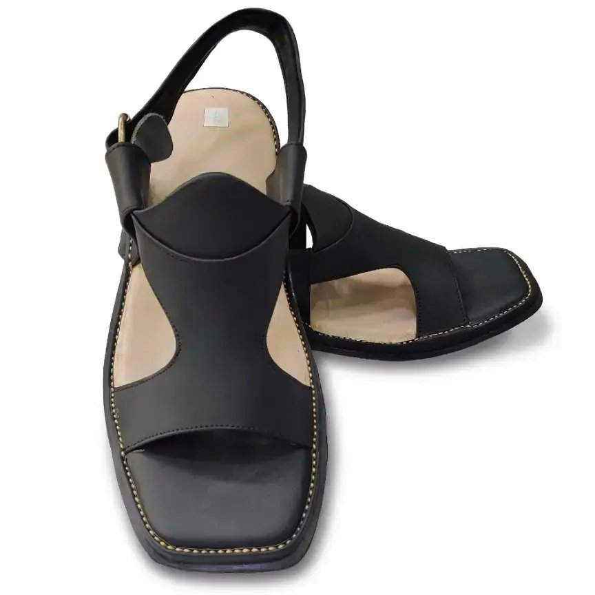 Panjedar Style Chappal (Black) - Image 2